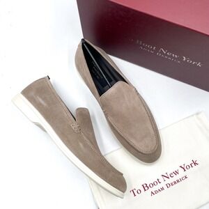 To Boot New York Adam Derrick Cassidy Loafers Suede Leather Slip On Taupe Sz 9